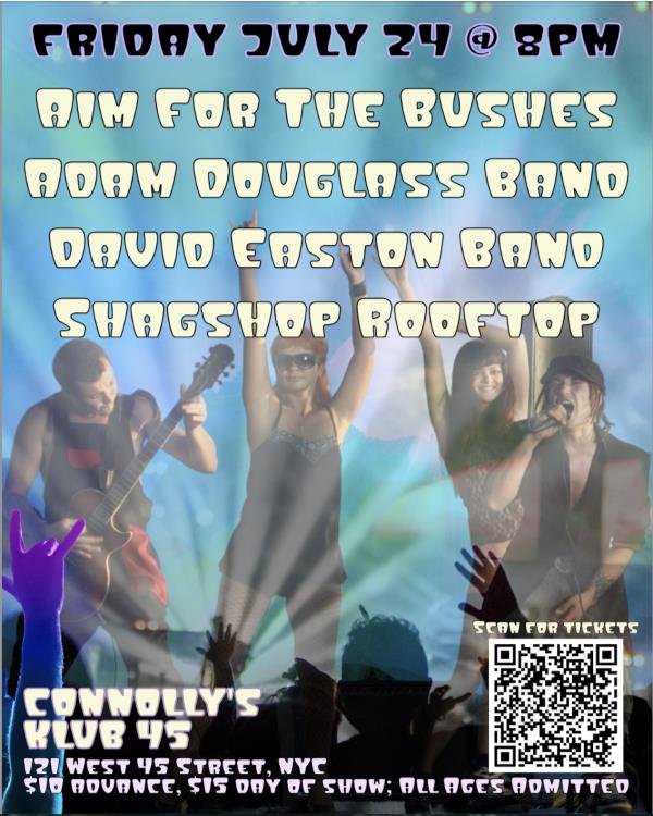Aim For The Bushes/AdamDouglass/DavidEaston/Shagshop Rooftop: 